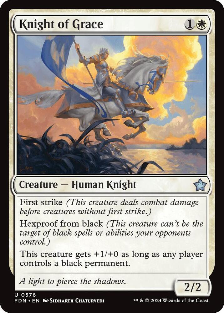 Knight of Grace 576 card from Foundations