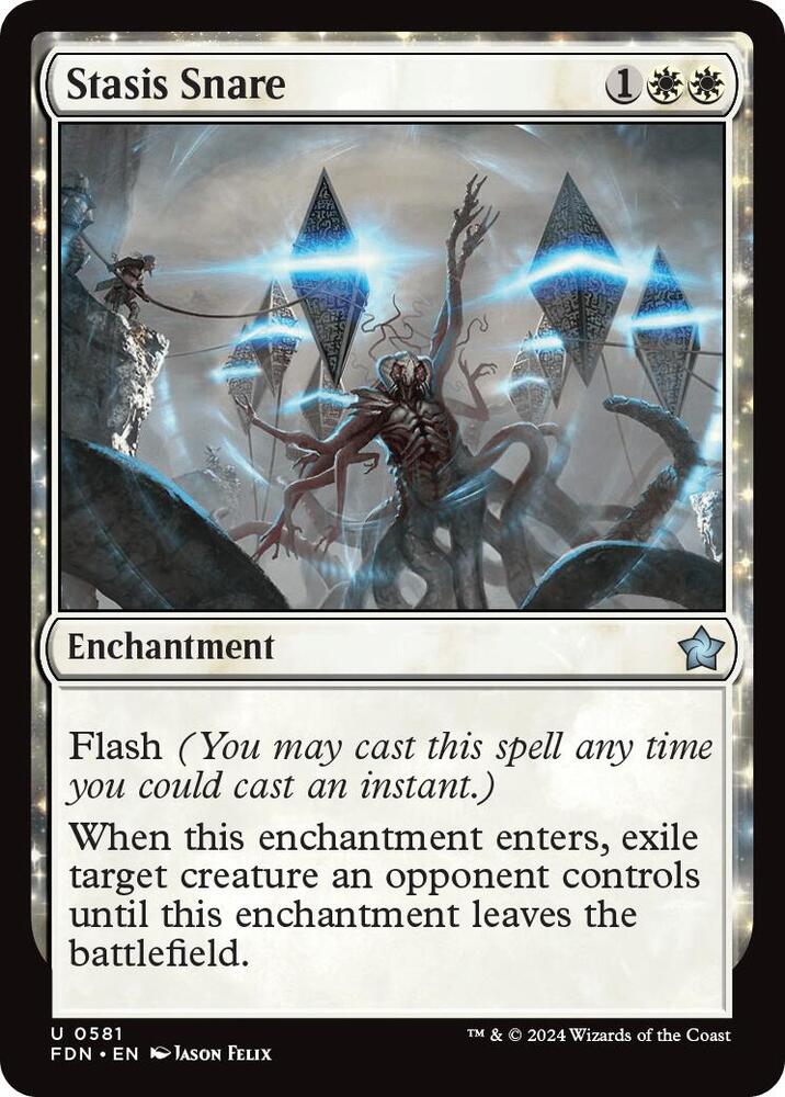 Stasis Snare 581 card from Foundations