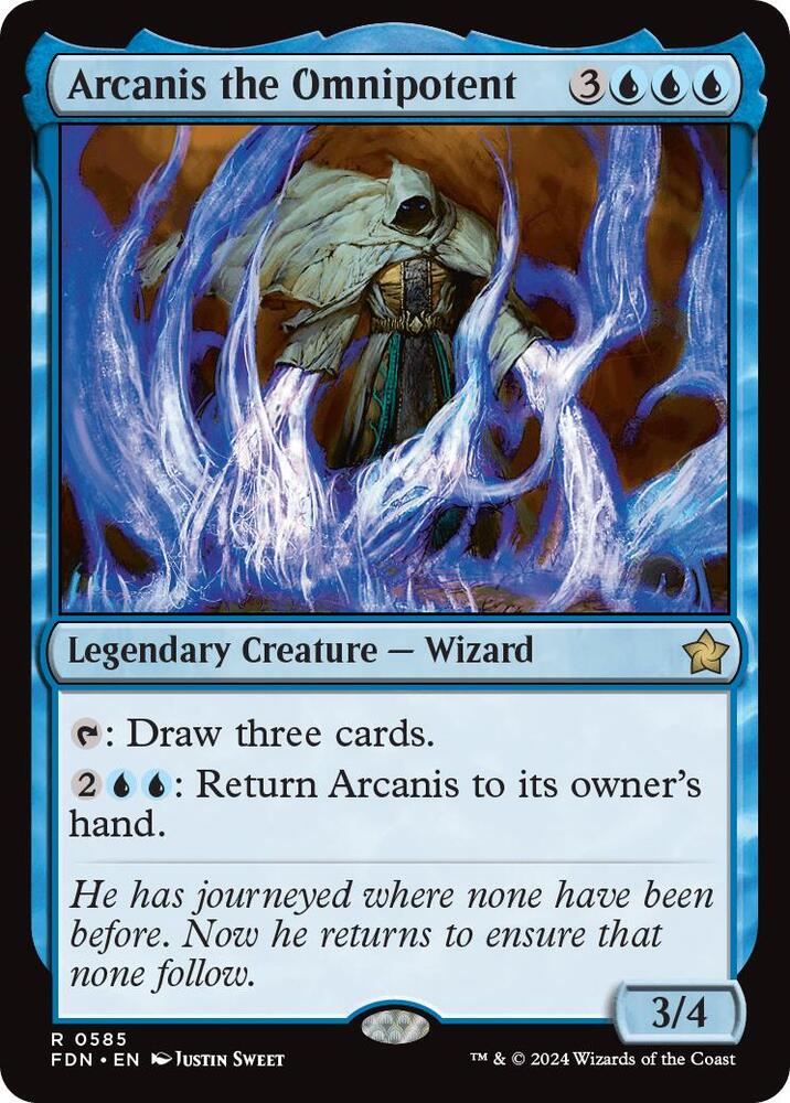 Arcanis the Omnipotent 585 card from Foundations