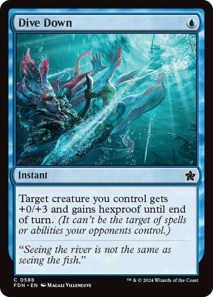Dive Down 588 card from Foundations