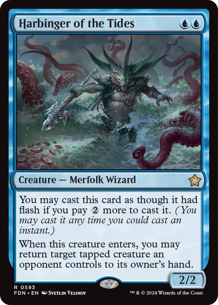 Harbinger of the Tides 593 card from Foundations