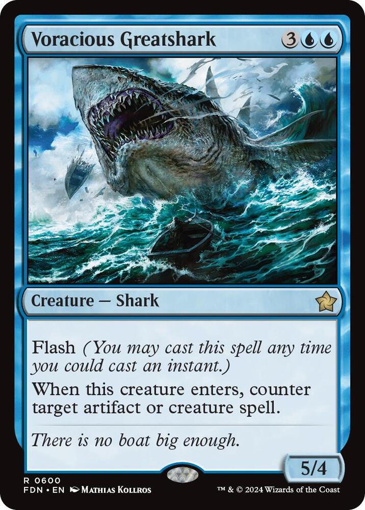 Voracious Greatshark 600 card from Foundations