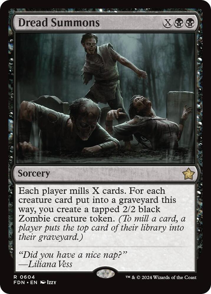 Dread Summons 604 card from Foundations