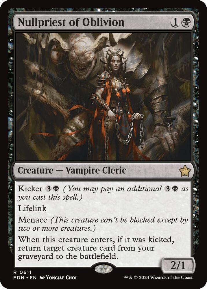 Nullpriest of Oblivion 611 card from Foundations