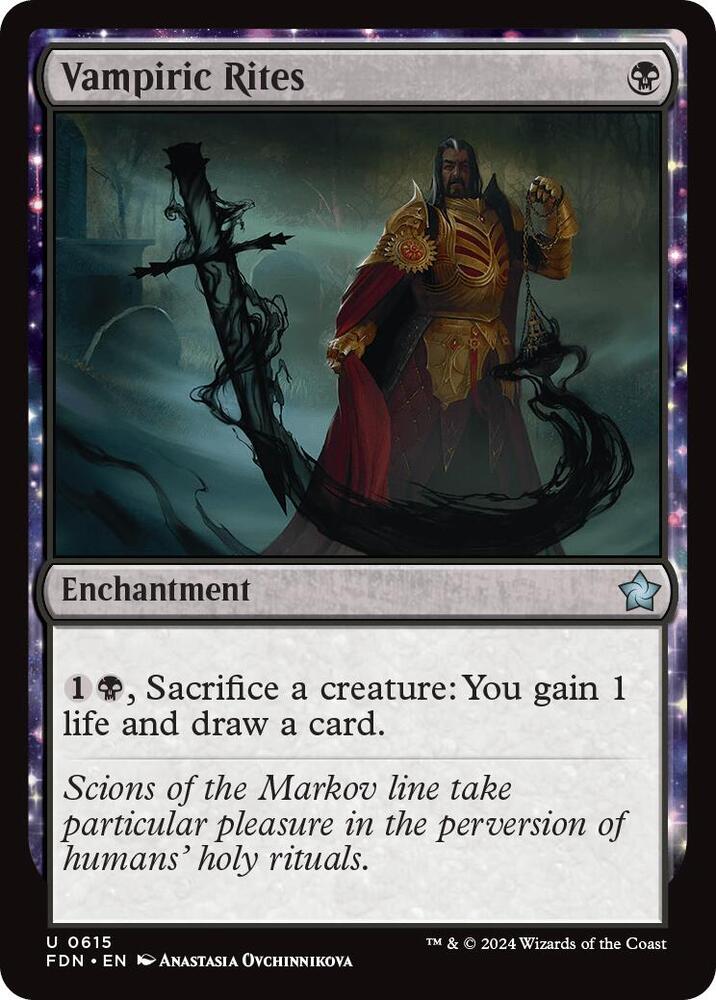 Vampiric Rites 615 card from Foundations