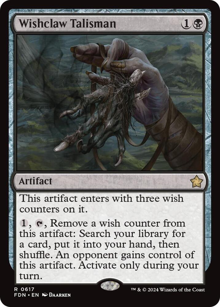 Wishclaw Talisman 617 card from Foundations