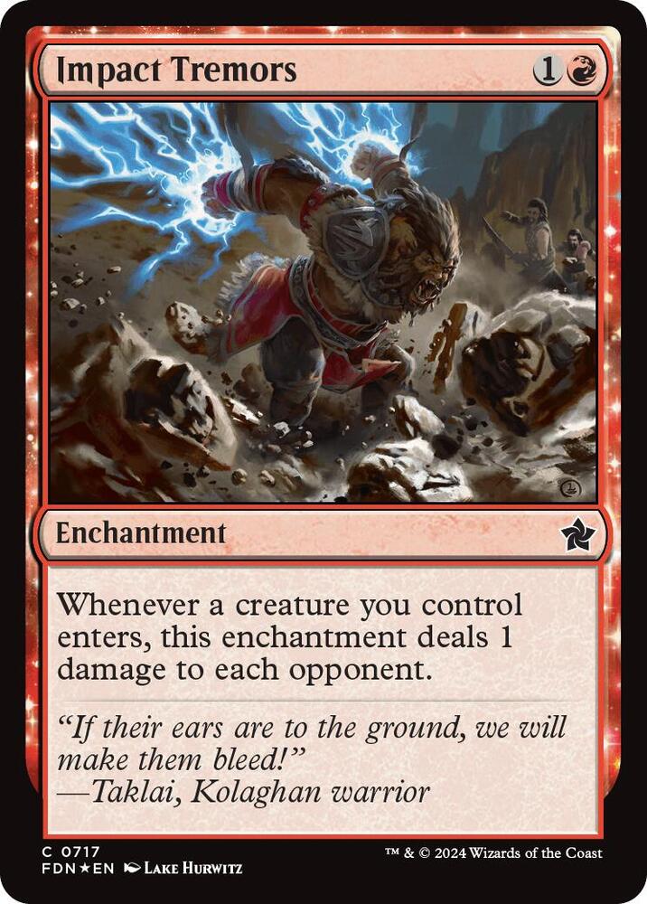 Impact Tremors 717 card from Foundations