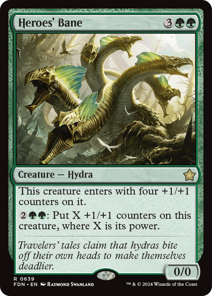 Heroes' Bane 639 card from Foundations