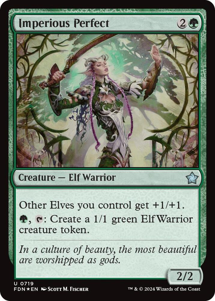Imperious Perfect 719 card from Foundations
