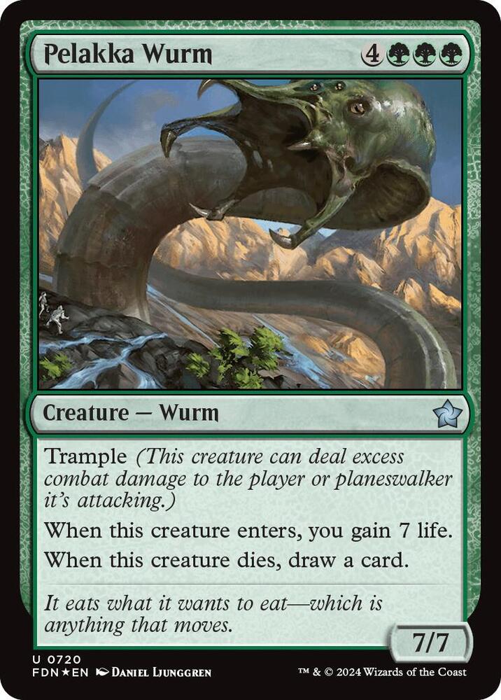 Pelakka Wurm 720 card from Foundations