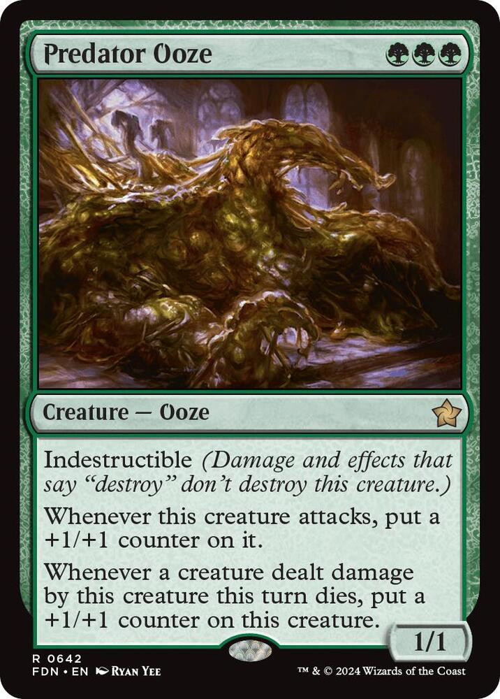 Predator Ooze 642 card from Foundations