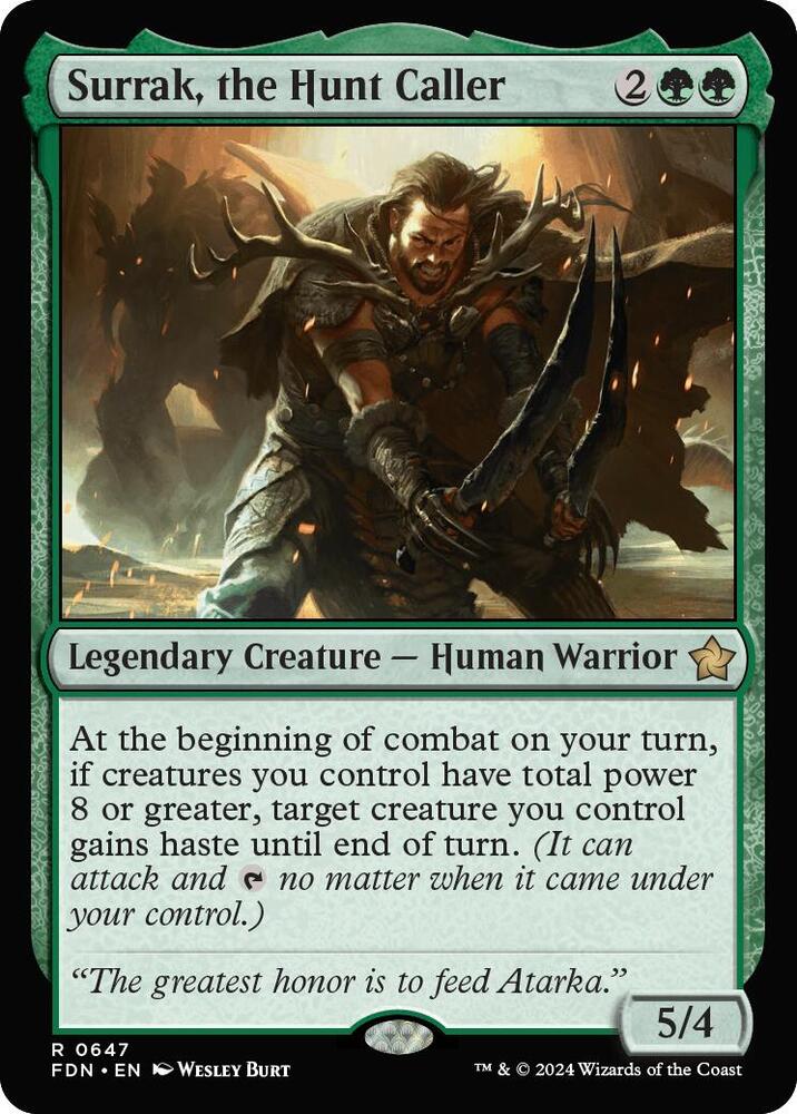 Surrak, the Hunt Caller 647 card from Foundations