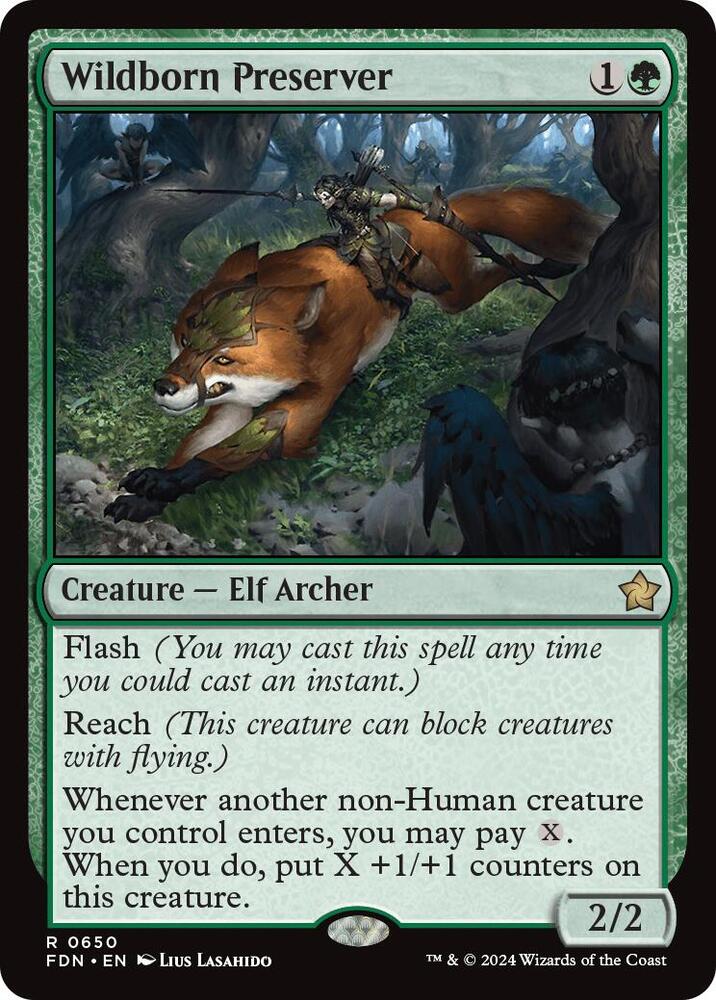 Wildborn Preserver 650 card from Foundations