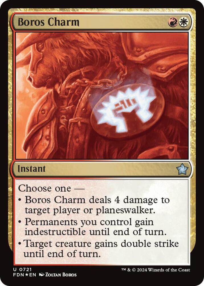 Boros Charm 721 card from Foundations