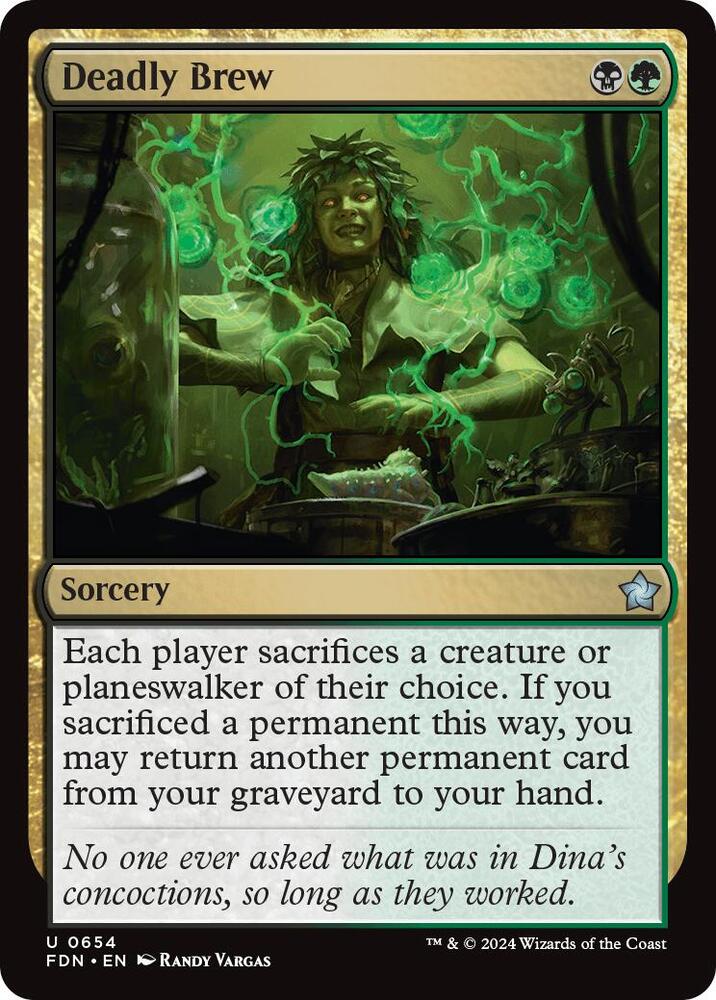 Deadly Brew 654 card from Foundations
