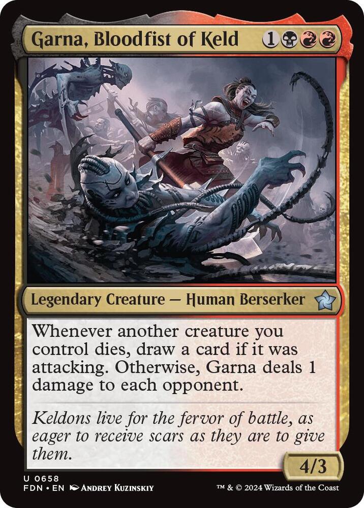 Garna, Bloodfist of Keld 658 card from Foundations