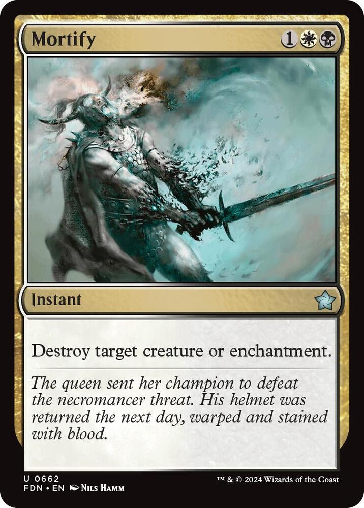 Mortify 662 card from Foundations