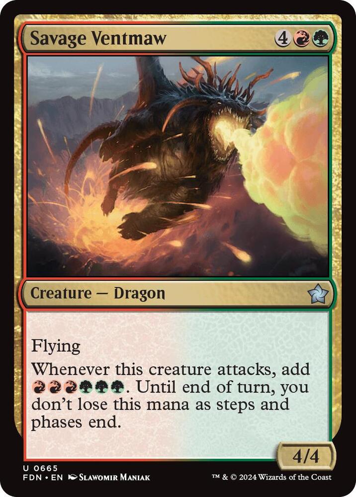 Savage Ventmaw 665 card from Foundations