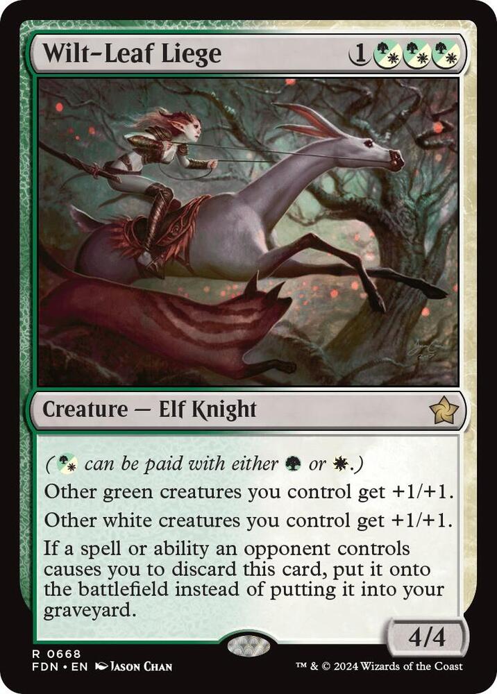Wilt-Leaf Liege 668 card from Foundations