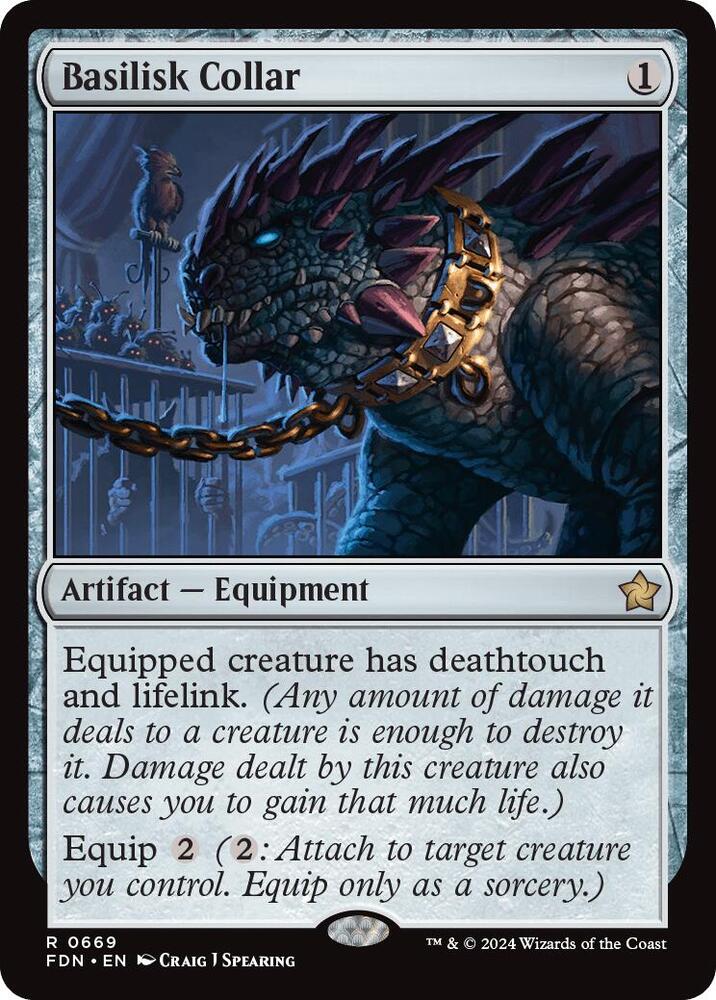 Basilisk Collar 669 card from Foundations