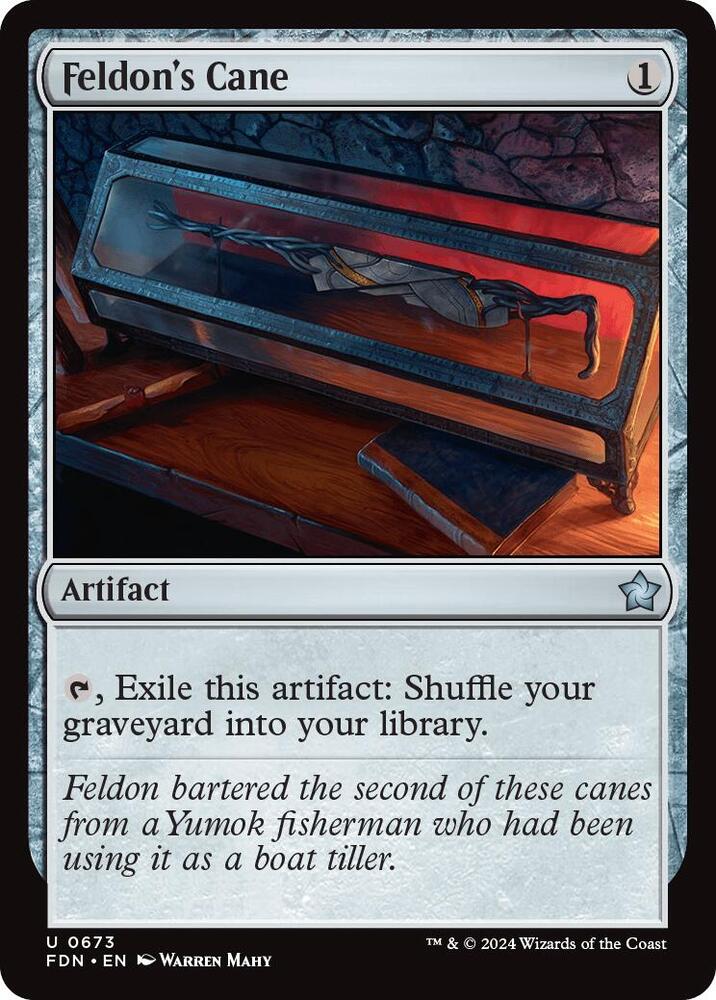 Feldon's Cane 673 card from Foundations