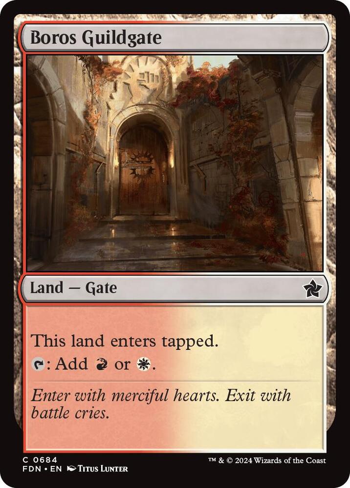 Boros Guildgate 684 card from Foundations
