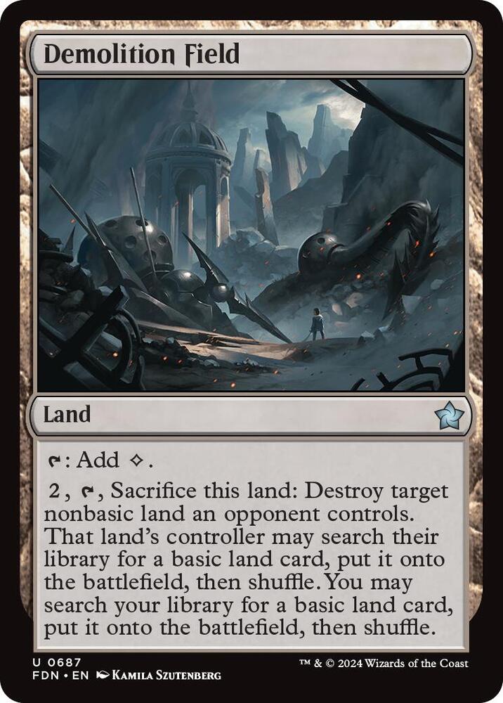 Demolition Field 687 card from Foundations