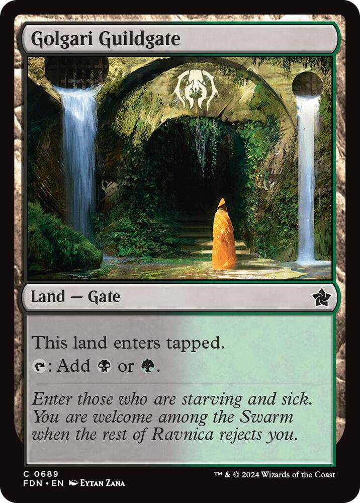 Golgari Guildgate 689 card from Foundations