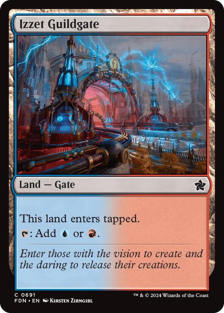 Izzet Guildgate 691 card from Foundations