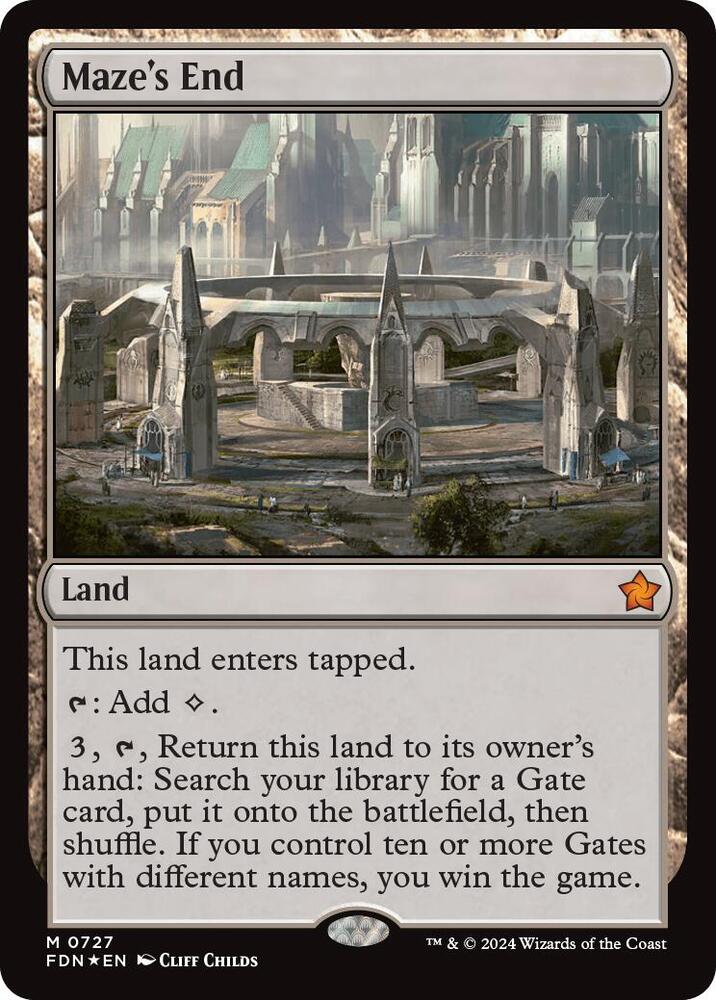Maze's End 727 card from Foundations