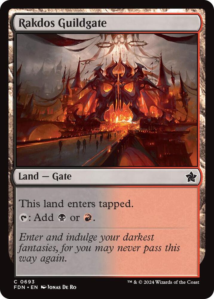 Rakdos Guildgate 693 card from Foundations