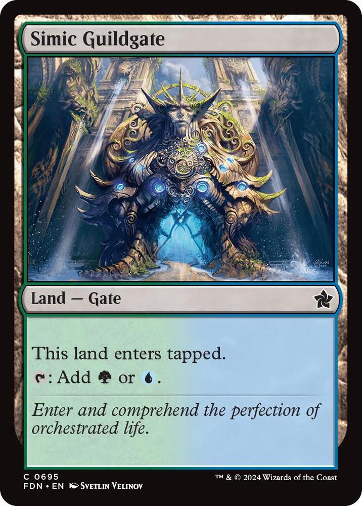 Simic Guildgate 695 card from Foundations