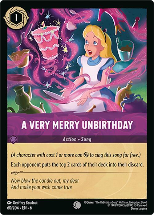 A Very Merry Unbirthday 60/204 card from Azurite Sea