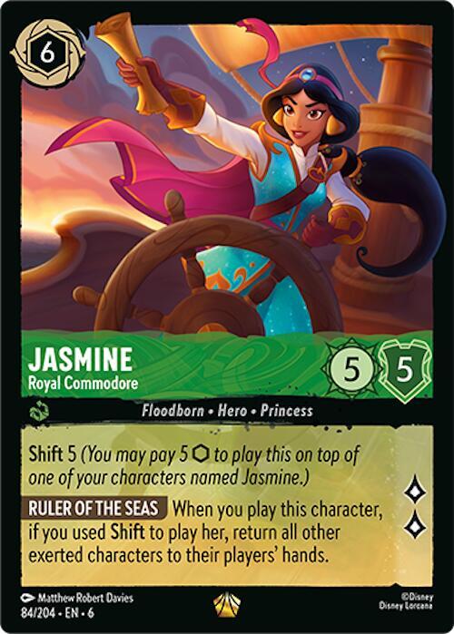 Jasmine - Royal Commodore 84/204 card from Azurite Sea