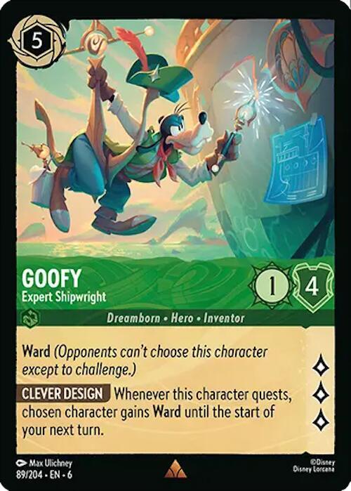 Goofy - Expert Shipwright 89/204 card from Azurite Sea