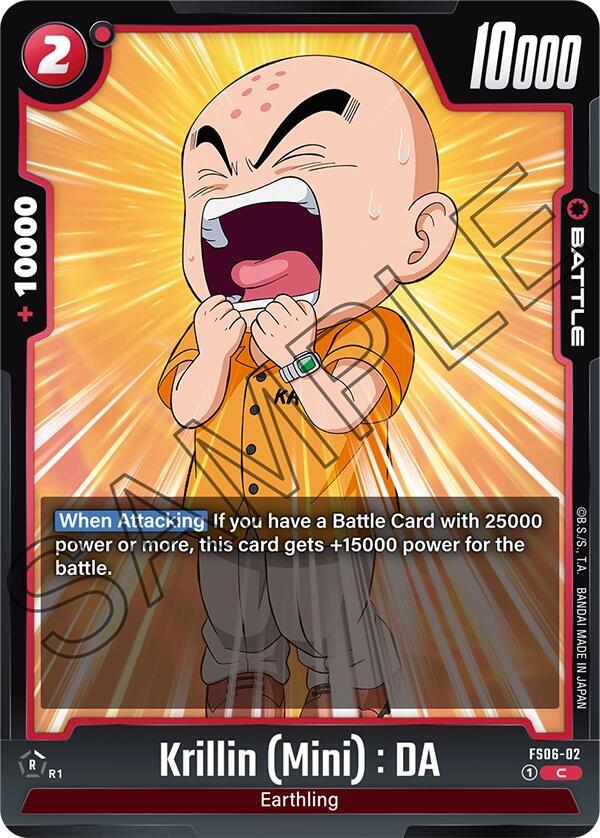 Krillin (Mini) : DA FS06-02 card from Starter Deck 6: Son Goku (Mini)