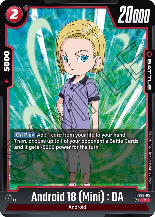 Android 18 (Mini) : DA FS06-05 card from Starter Deck 6: Son Goku (Mini)