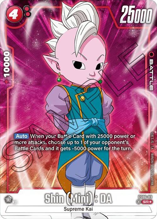 Shin (Mini) : DA (Bonus Pack Alternate Art) FS06-03 card from Starter Deck 6: Son Goku (Mini)