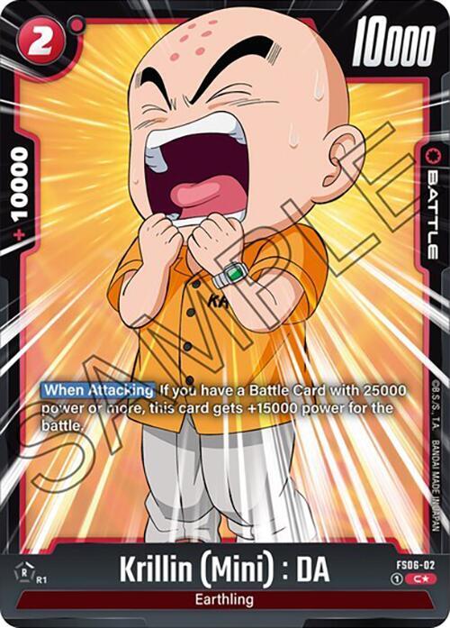 Krillin (Mini) : DA (Bonus Pack Alternate Art) FS06-02 card from Starter Deck 6: Son Goku (Mini)