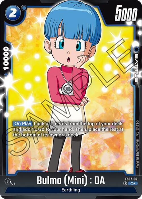 Bulma (Mini) : DA (Bonus Pack Alternate Art) FS07-06 card from Starter Deck 7: Vegeta (Mini)