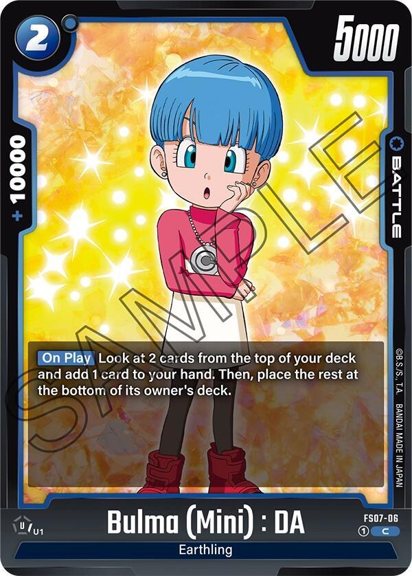 Bulma (Mini) : DA FS07-06 card from Starter Deck 7: Vegeta (Mini)