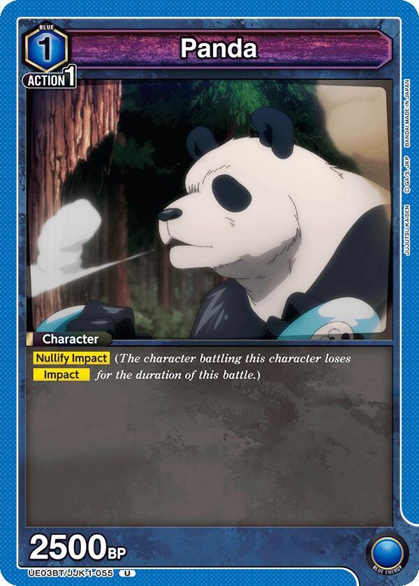 Panda UE03BT/JJK-1-055 card from UE03BT: Jujutsu Kaisen