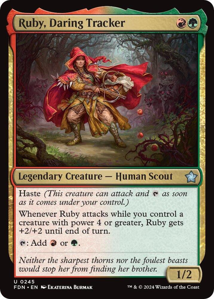 Ruby, Daring Tracker 245 card from Foundations