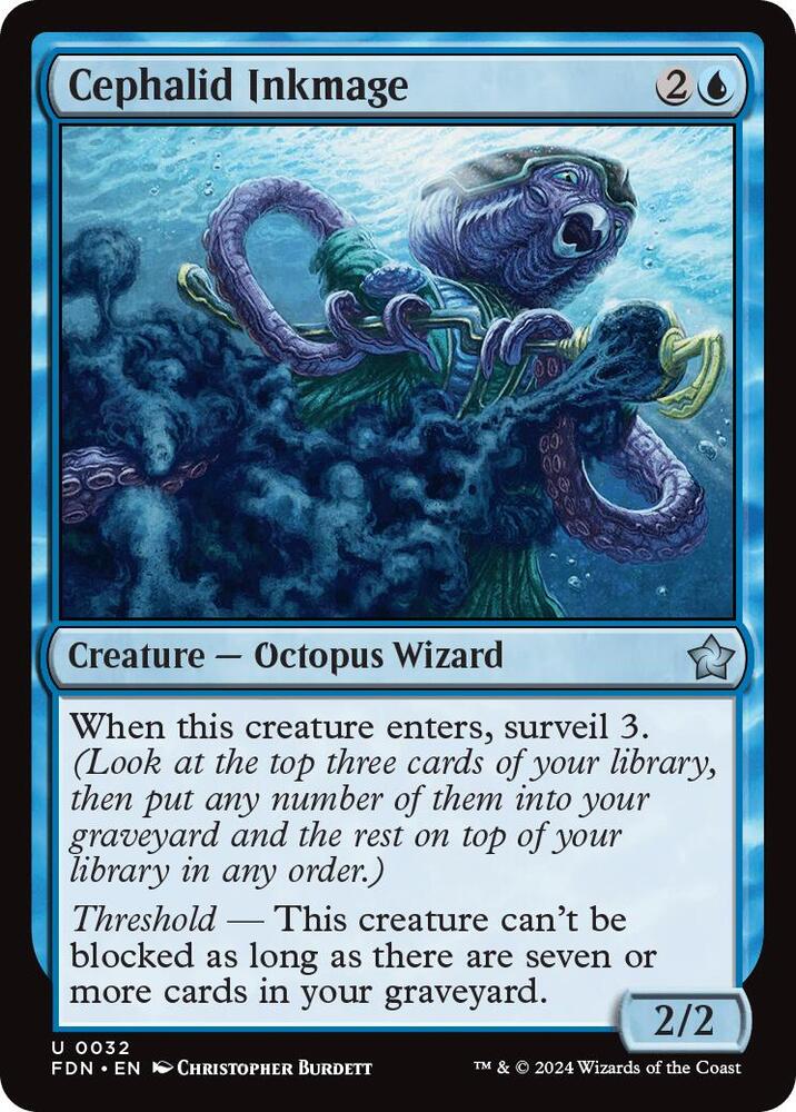 Cephalid Inkmage 32 card from Foundations