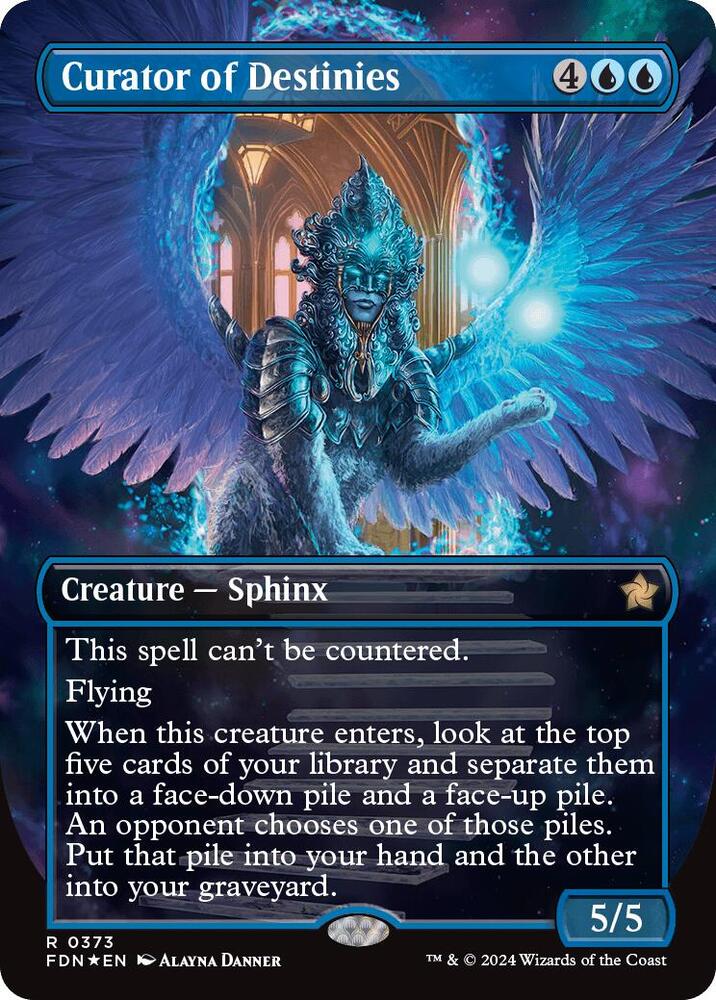 Curator of Destinies (Borderless) (Mana Foil) 373 card from Foundations