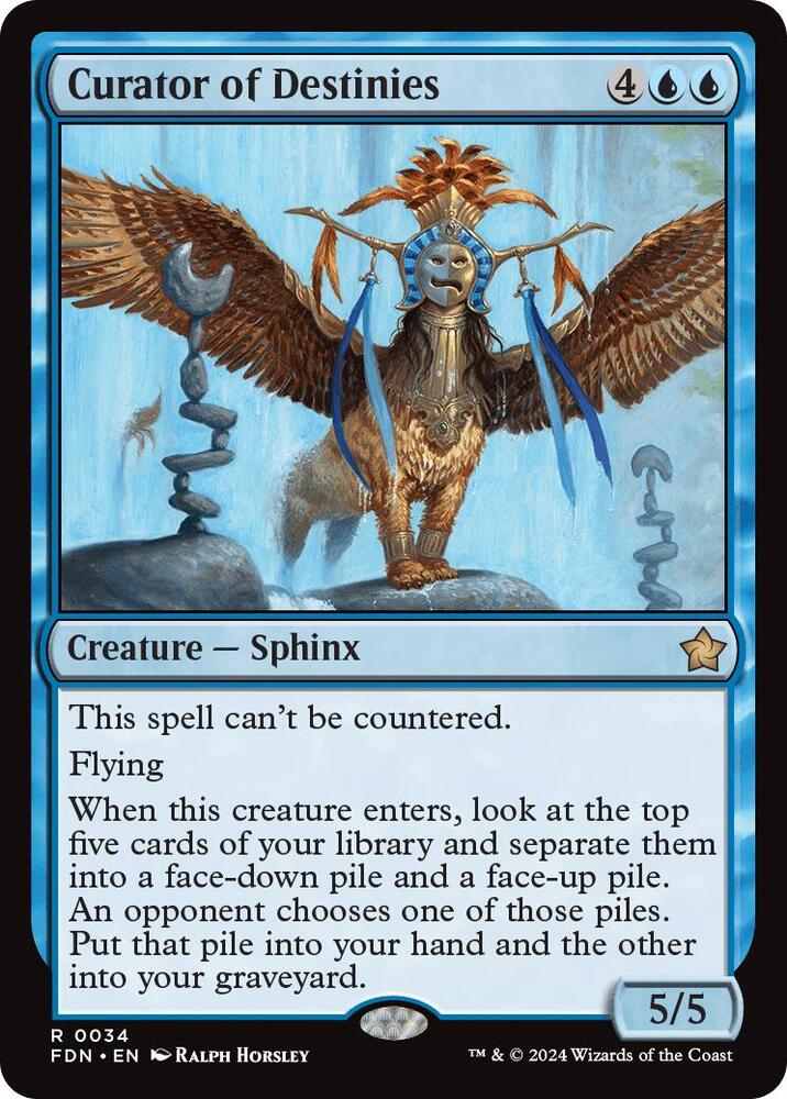 Curator of Destinies 34 card from Foundations