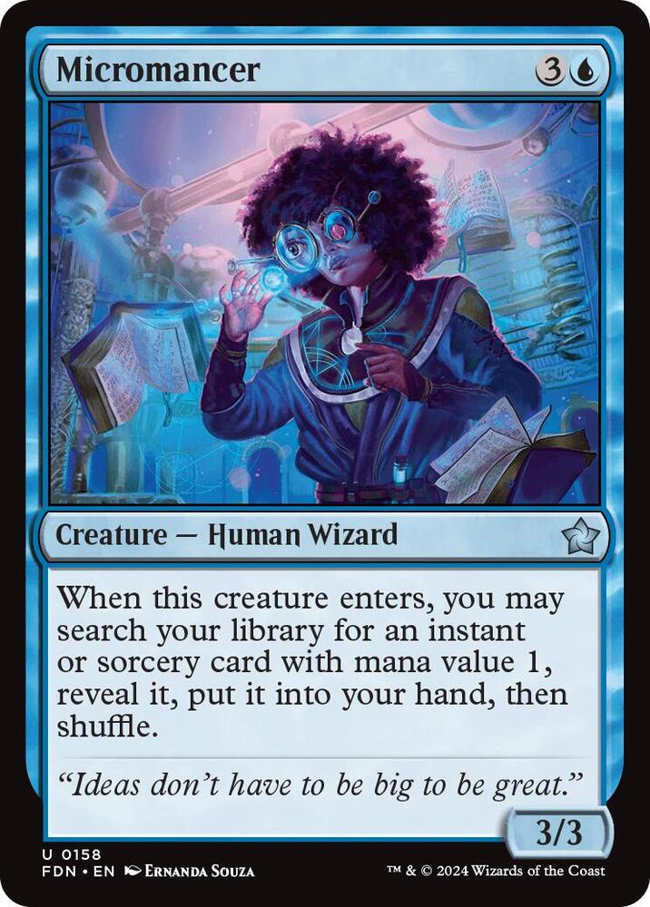 Micromancer 158 card from Foundations