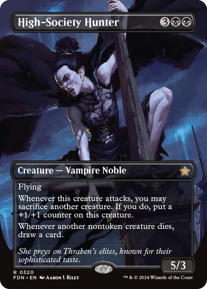 High-Society Hunter (Borderless) 320 card from Foundations