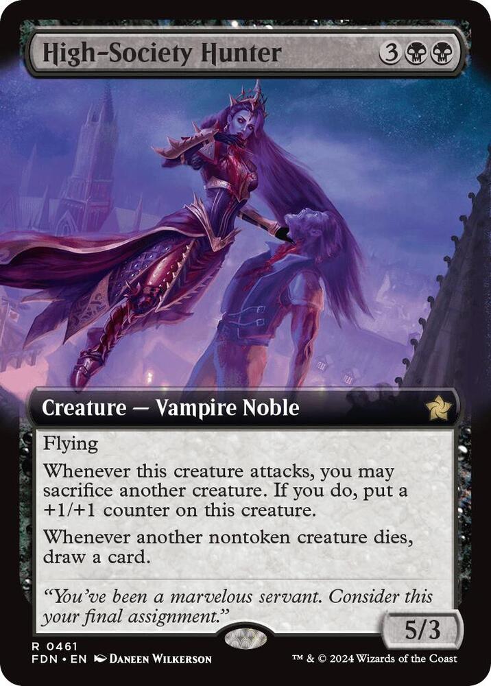 High-Society Hunter (Extended Art) 461 card from Foundations