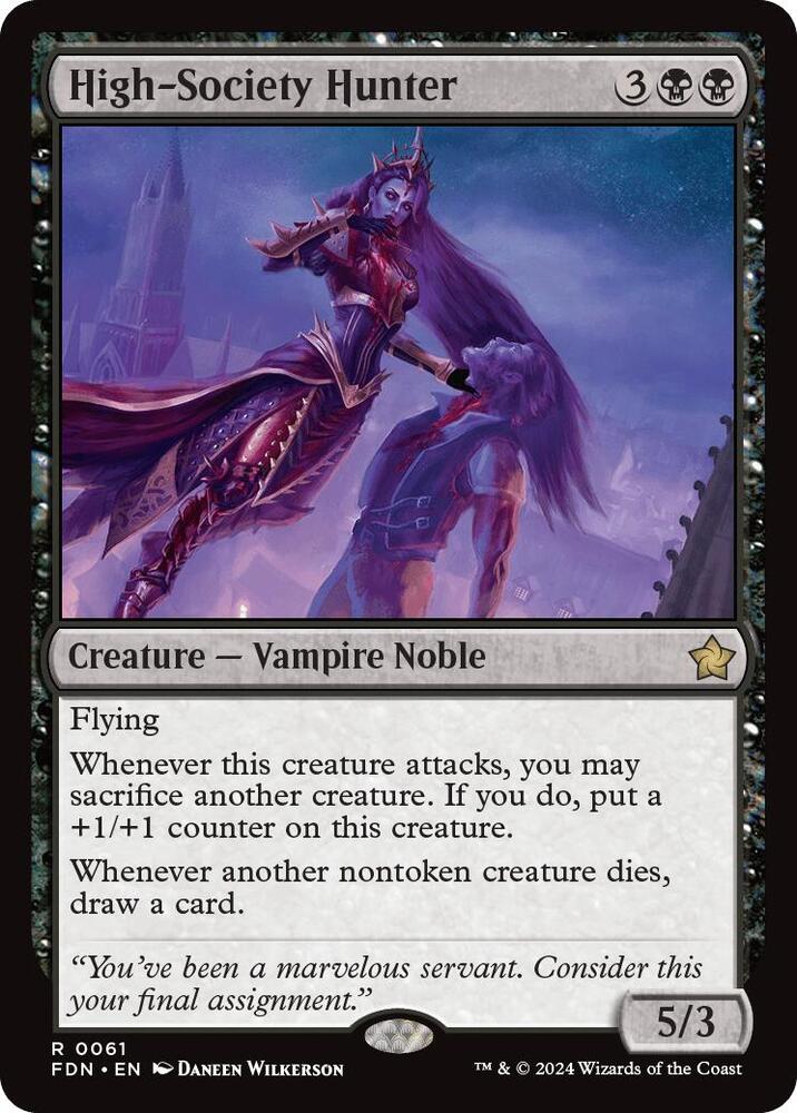 High-Society Hunter 61 card from Foundations